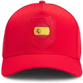 BOSS Logo cap in lustrous twill with country-flag badge