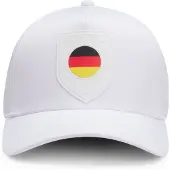 BOSS Logo cap in lustrous twill with country-flag badge