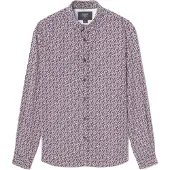 LE TEMPS DES CERISES Herrskjorta Floy mit rotem Blumenmuster