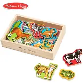 Melissa & Doug Trämagneter Djur i Låda Melissa & Doug