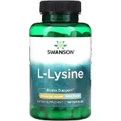 Swanson Health L-lysin, 500 mg, 100 kapslar