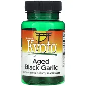 Swanson Health Kyoto, Lagrad Svart Vitlök, 30 Kapslar (650 mg per kapsel)