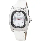 Chronotech Vit läderrem klocka Ct7274m07ac