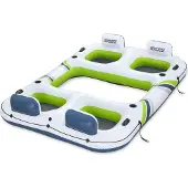 Bestway Uppblåsbar badö Fresh Breeze / flytö med ryggstöd / pool lounge / ö med 4 sittplatser