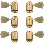 Gibson Deluxe Green Key Stämskruvar Vintage Gold