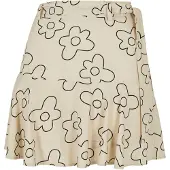 Urban Classics Kjol ljusbeige / svart