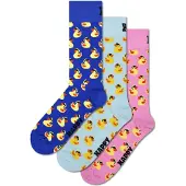Happy socks Rubber Duck Gift Set Crew-strumpor 3 Par