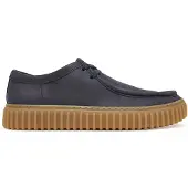 Clarks Blå Läder Herrskor Klassisk