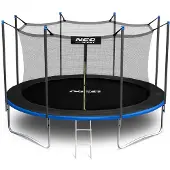 Neo-Sport 13 fot / 404 cm trädgårdstrampolin med inre nät och stegar „“