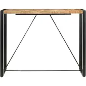 vidaXL Barbord 140x70x110 cm massivt mangoträ