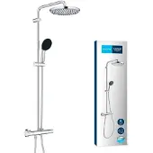 GROHE Vitalio Start System 250 Duschsystem med termostat för väggmontage - Krom