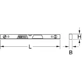 Ks Tools 204.5471 2045471 Vattenpass för elektriker med magnet 600 mm 0.5 mm
