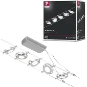 Paulmann RoundMac 94414 Komplett vajersystem LED fast installerad LED Krom (matt)