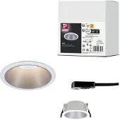 Paulmann 93398 LED-inbyggnadsbelysning LED GU10 10 W Matt vit, Silver