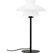 Dyberg Larsen Bordslampa , Valby, Vit, Vardagsrum, Glas, Skandinavisk