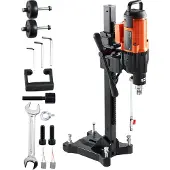 Vevor Diamantkärnborrmaskin Betongkärnborrigg Hjul 3200W 750 RPM