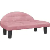 vidaXL Hundbädd, Rosa, 70x52x30 cm, Sammet