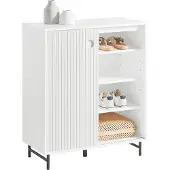SoBuy Vitrinskåp FSB62-W 70x87x37 cm