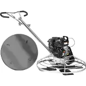 Vevor Power Trowel, 38” gångbar cementslev med flyttbricka, 6 hk bensindriven slät betongyta, kraftig kommersiell avjämningsbetong och cement med putsblad, orange