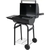 LUND kolgrill med lock och galler 47x34 cm