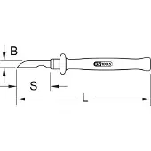 Ks Tools Kabel-avisoleringskniv med skyddsisolering, 200 mm 117.1329