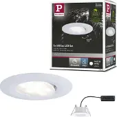 Paulmann Calla LED-badrumsbelysning inbyggnad 6.5 W IP65 Matt vit