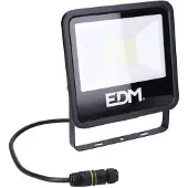 EDM Black Series 50w 4000 Lumens 6400k 19.2 X 17.5 X 2.9 Cm Led-strålkastare