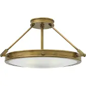 HINKLEY Taklampa Collier, Brun / mässing, Metall, Antik, Taklampa