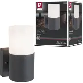 Paulmann Outd 230V Wandl Tubs grau 94649 Utomhusmarkbelysning E27 Grå