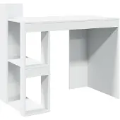 vidaXL Skrivbord vit 103,5x56,5x94 cm konstruerat trä