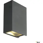 SLV Quad 2 XL 232445 LED-utomhusväggbelysning 6.4 W Antracit