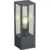 TRIO Lighting Pollare Garonne, dimbar, Svart, Aluminium / grå / zink, Modern, Utomhuslampa