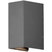 Konstsmide LED utomhus vägglampa Cremona, Svart, Aluminium / grå / zink, Modern, LED-vägglampa utomhus