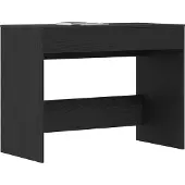 vidaXL Skrivbord svart ek 101x50x76,5 cm konstruerat trä
