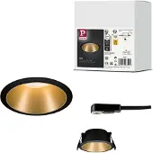 Paulmann 93395 LED-inbyggnadsbelysning LED GU10 Svart (matt), Guld