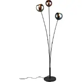 TRIO Leuchten Golvlampa Sheldon, Svart, Vardagsrum / matsal, Metall, Golvlampa