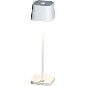 Konstsmide Capri Mini, Bordsbelysning för utomhusbruk, Vit, Gjuten aluminium, IP54, Terass, III