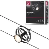 Paulmann Lågspänning-skensystemset GU5.3 Svart (matt), Krom