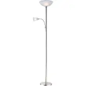 Globo Lighting Uplight Blade, Aluminium / grå / zink, Vardagsrum / matsal, Metall, Modern, Golvlampa