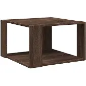 vidaXL Soffbord brun ek 51,5x51,5x30 cm konstruerat trä
