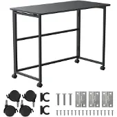Macleans folding desk, black, mobile, 100x50cm, max. 50kg MC-1250 B