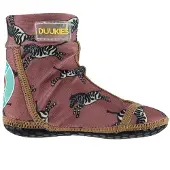 Duukies Badstrumpor - Zebra Raspberry - - 24/25 - Badskor