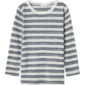 Name it Tröja - Ull - Rib - Noos - NmmWang - Folkstone Grey/Snow - - 4 år (104) - Tröja