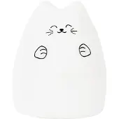 Rabbit & Friends Lampa - 15x11 cm - Katt - Vit - - One Size - Nattlampa
