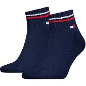 Tommy Hilfiger Tommy Jeans 2 Pack Signature Cuff Ankle Socks