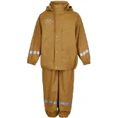 Color Kids Regnkläder m. Hängslen - PU - Chai Tea - - 7 år (122) - Regnkläder