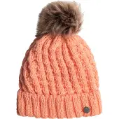 Roxy Mössa - Stickad - Snöstorm - Peach Rosa m. Pom-Pom - - One Size - Mössa