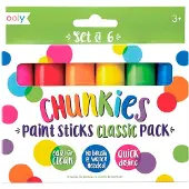 Kolorowe Baloniki Jumbo Tuschpennor - Chunkies Paint Sticks - 6 st. - Flerfär - - One Size - Tusch