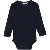 Joha Body - Ull - l/ä - Marinblå - - 70 - Body L/Ä