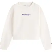 Tommy Hilfiger Sweatshirt - Glitter - Forntida White - - 6 år (116) - Sweatshirt
